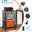 Mesh File Cart With 2 Drawers & Swivel Casters, Lockable Rolling File Organizer Cabinet For Office
