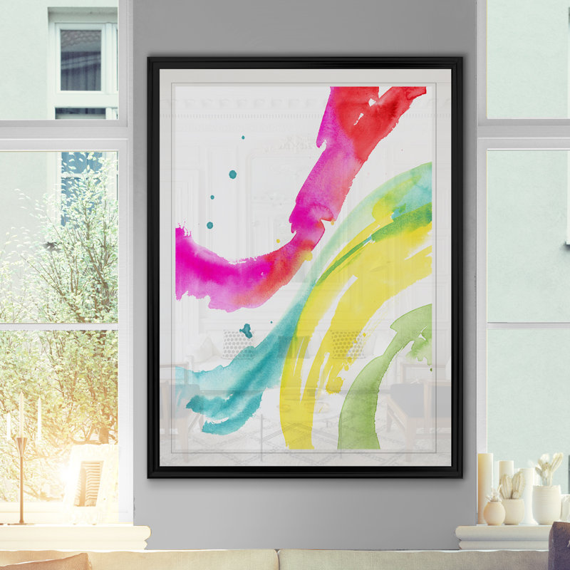 « saturée splash i », impression sur toile, H 18,5 po x l 24,5 po x P 1,5 po, Noir