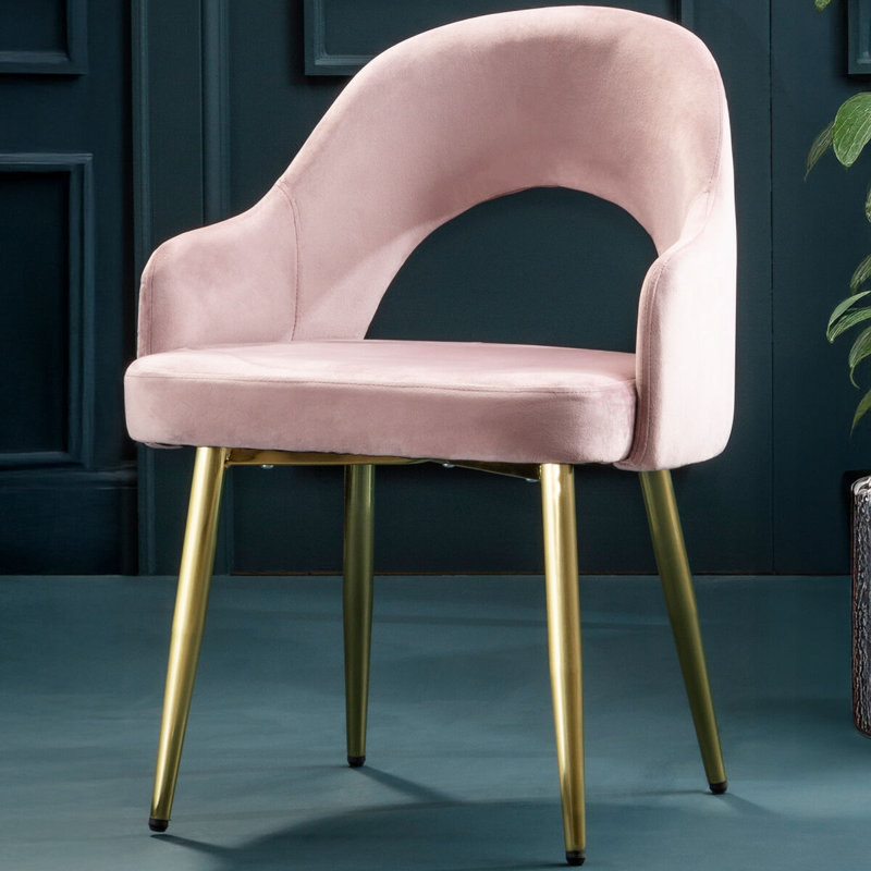 Wadsworth Upholstered Dining Chair, Dusky Pink