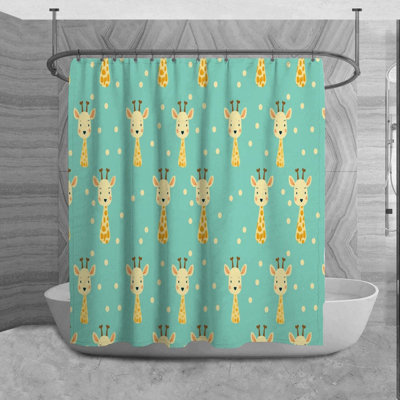 Rusa Microfiber Shower Curtain