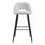 Milda Upholstered Counter Stool with Metal Frame