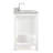 43'' Single Bathroom Vanity with Carrara Marble Top-55794976