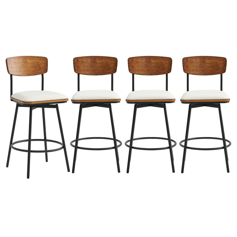 Tabouret de comptoir Putney 26,5, Blanc