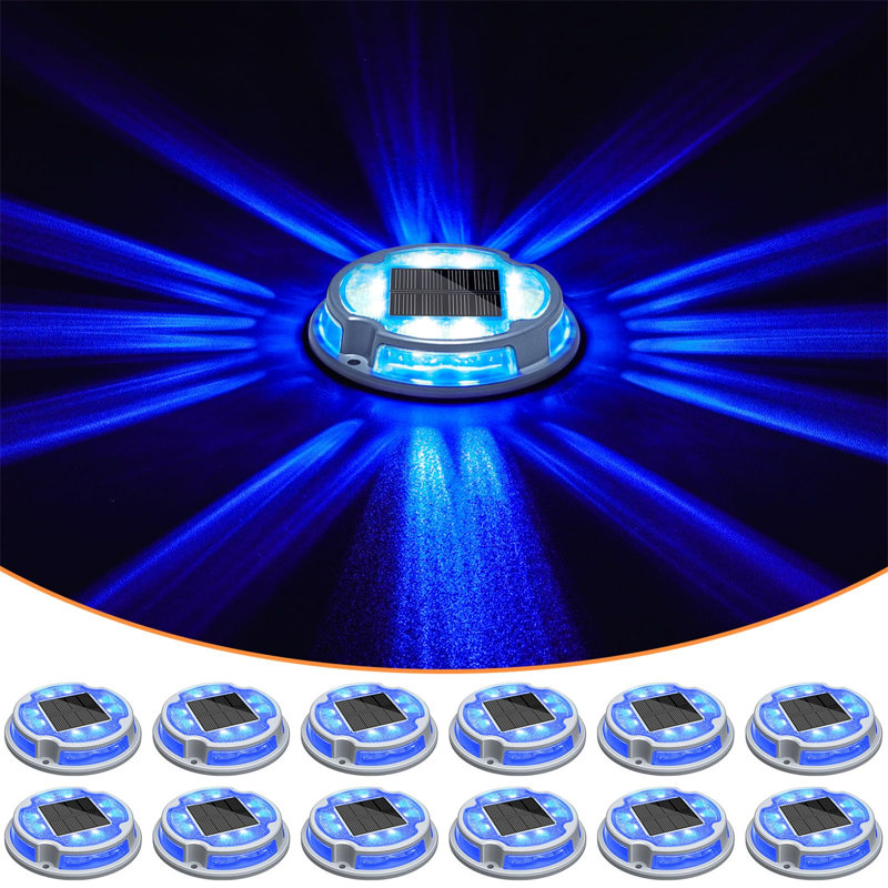 Modern Solar LED Pathway Lights Multipack in White and Blue
