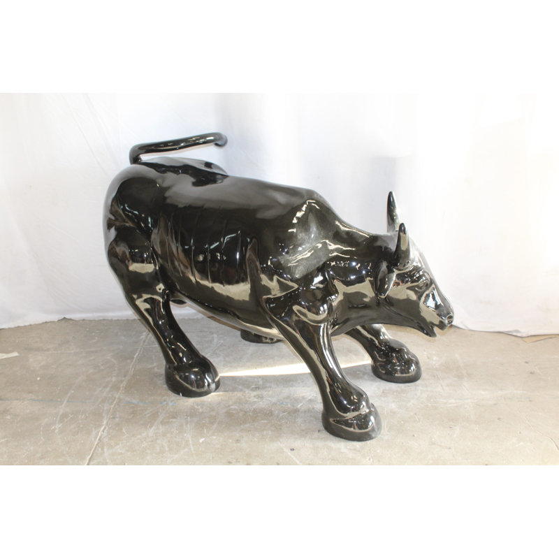 Taureau géant de 57 po x 28 po x H 33 po Athalla, Noir