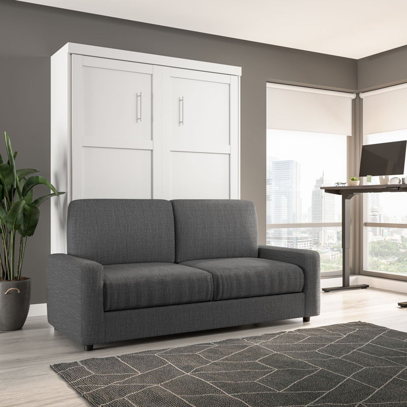 Arlex Bed, Queen, White/Gray