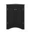 Armoire d'angle triangulaire avec tablettes réglables et portes élégantes-232235682