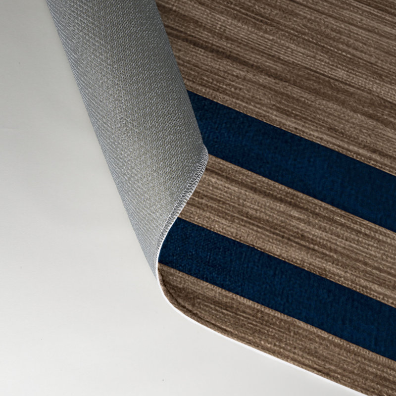 Tapis intérieur / extérieur gris HorizontalStripes, Rectangulaire 3 pi x 5 pi