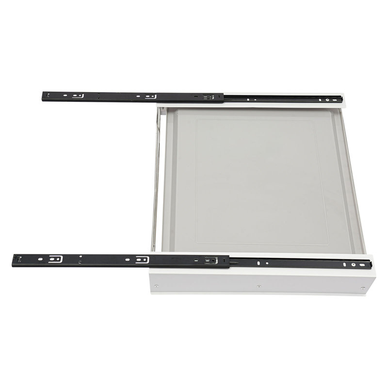 Pull Out Drawer Kitchen Cabinet Organizer Bottom-Mounted Slide Out Storage Shelf