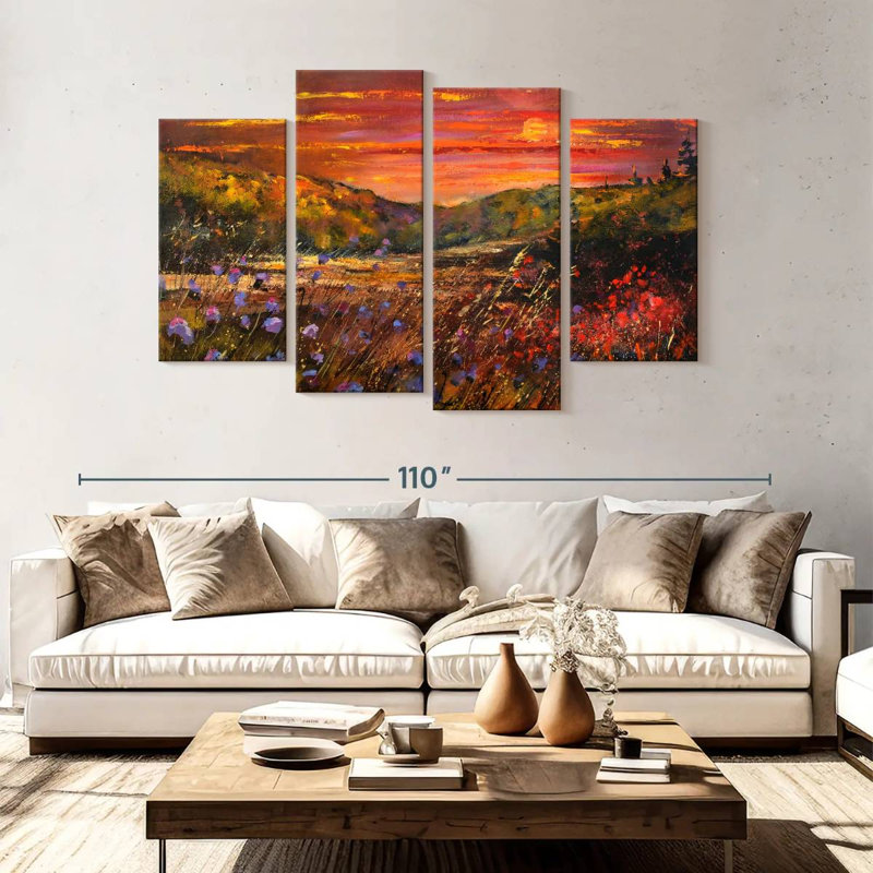 Alvord Sunset Meadow, 54" H x 84" W
