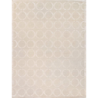 Geometric Area Rug in Ivory