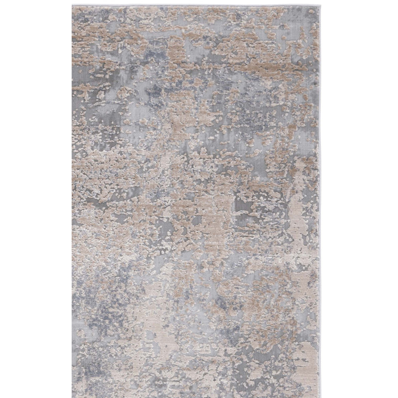 Tapis abstrait Keyra Performance, Carré 6 pi 7 po