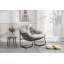 Chaise berçante d'extérieur en rotin