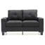 Causeuse modulaire Newbury, noir