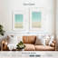 Avery turquoise abstrait sur fond blanc-108371638