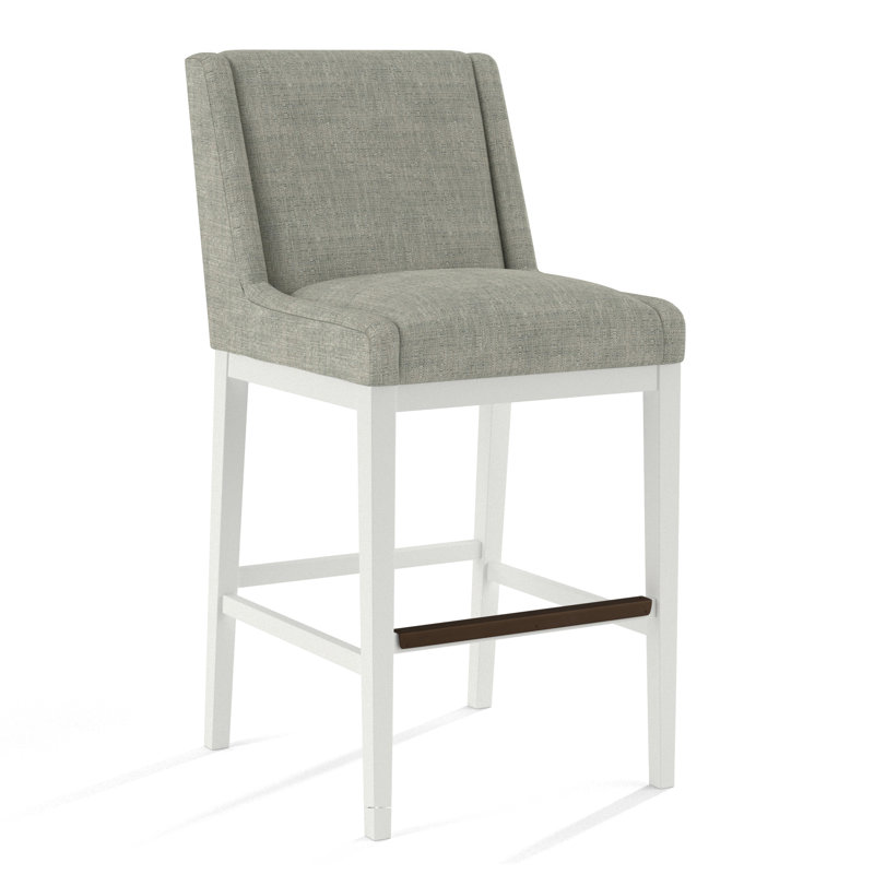 Upholstered Stool, 61471-61, White