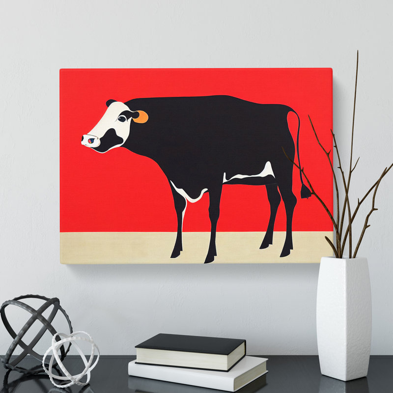 Beauteous Cow Abstract - Wrapped Canvas, 50cm H x 76cm W x 3cm D