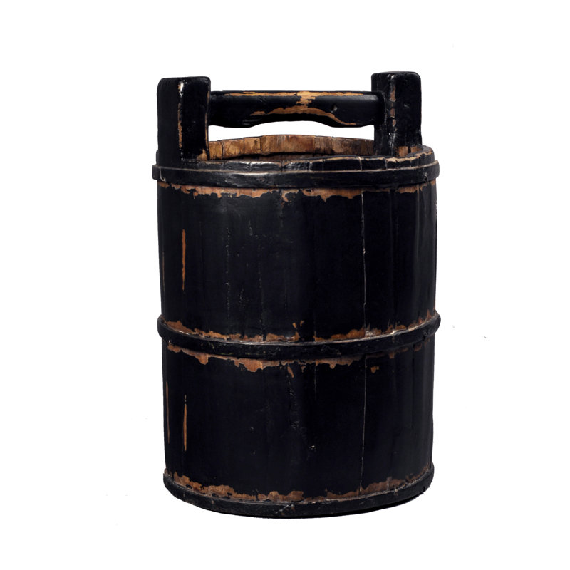Antique Revival Decorative Bin, Black