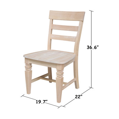 Rosecliff Heights Lowell Solid Wood Ladder Back Side Chair & Reviews ...