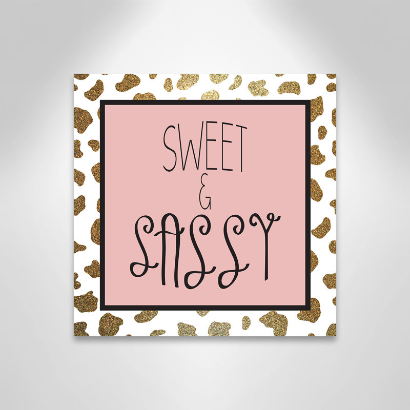 Sassy 2, H 16 po x l 16 po x P 1,5 po, Toile