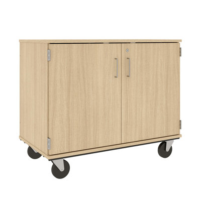 18 Open Tray Classroom Storage Mobile Cart