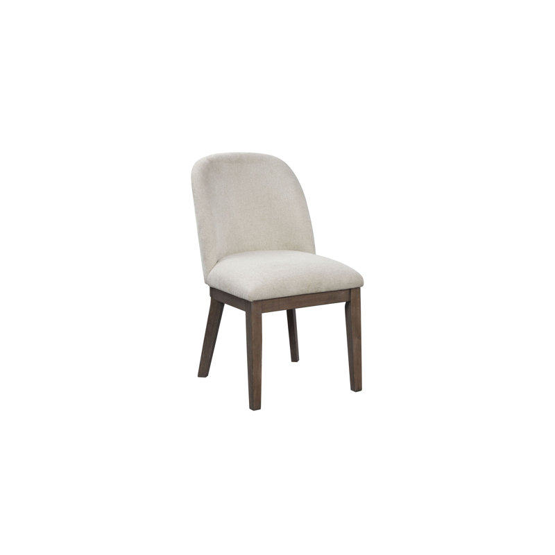 Marielle Shelter Upholstered Dining Chair, Cocoa/Ivory