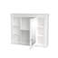 Armoire à pharmacie murale avec miroir ouvert et tablettes ouvertes 35 po x 28 po Yvaine-127127606