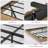 3-piece Bedroom Set, Queen Size Fluted Floating Bed & 2 Nightstands, No Headboard, No Box Spring Needed-9086633-9086629