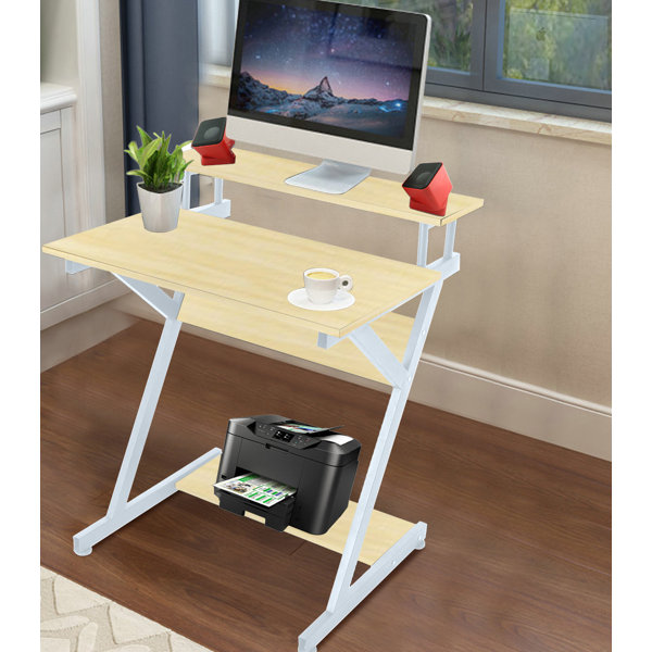 FITUEYES Computer Desk for Small Spaces, Small Desk with Monitor