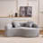 Boneless Full Sponge Chenille Curved Compression Double Sofa-68344762