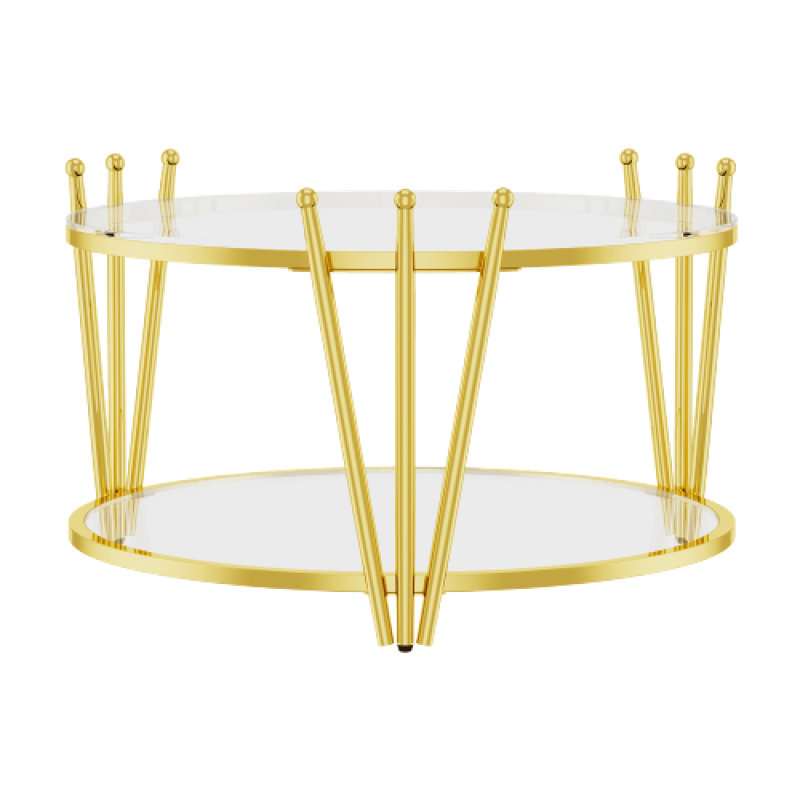 Ensemble de tables basses en bois aggloméré 2 pièces