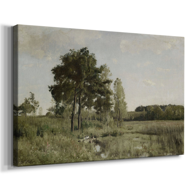 Paysage rétro - DCLXI, reproduction d'art sur toile, H 13 po x l 19 po