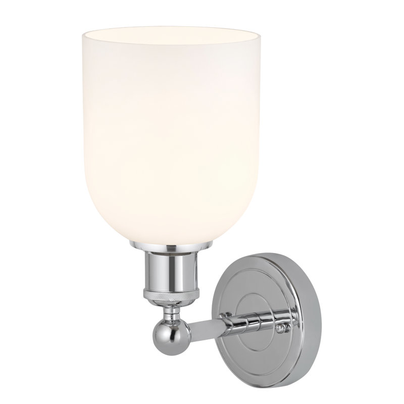 Allysson Steel Armed Sconce, Clear, Polished Chrome