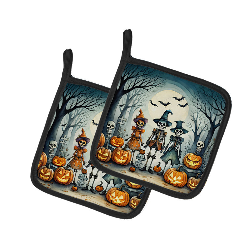 Calacas Skeletons Spooky Halloween - paire de poignées