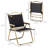2 Pack Folding Camping Chair, Lightweight & Portable Beach Chairs Armchairs, Perfect For Festivals, Fishing, Picnic And Hiking, Black, Chair