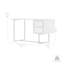 Bureau 2 tiroirs en bois d'acacia naturel