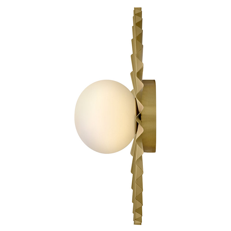 Plafonnier encastré moyen Stevie, Doré, H 5,5 po x l 13,75 po x P 13,75 po