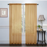 Emmons Polyester Sheer Curtain Pair