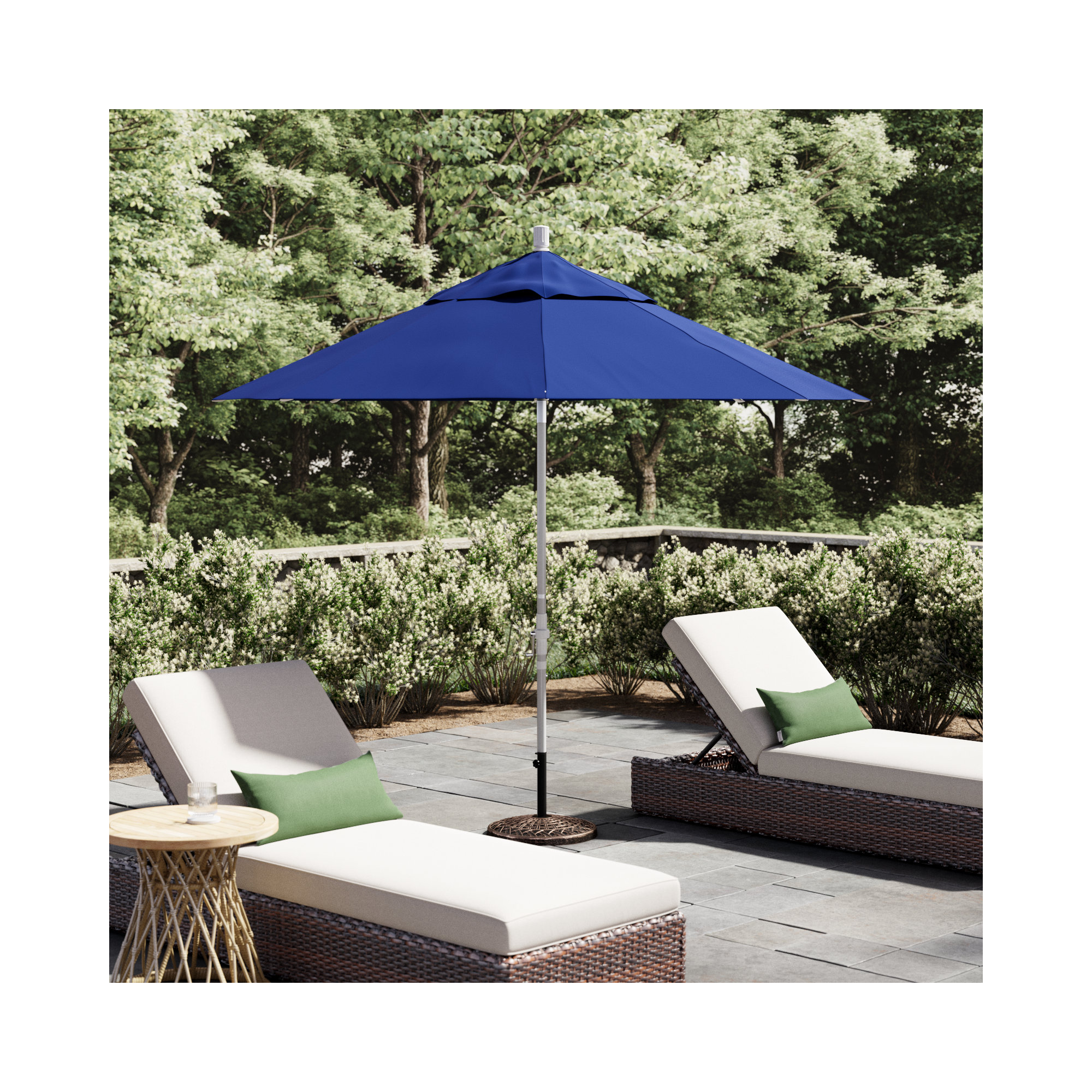 108'' Outdoor Umbrella, Pacific Blue - Pacifica