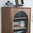Multi-functional minimalist corner storage cabinet