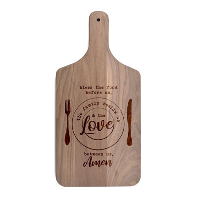 Food Before Us Paddle Cutting Board