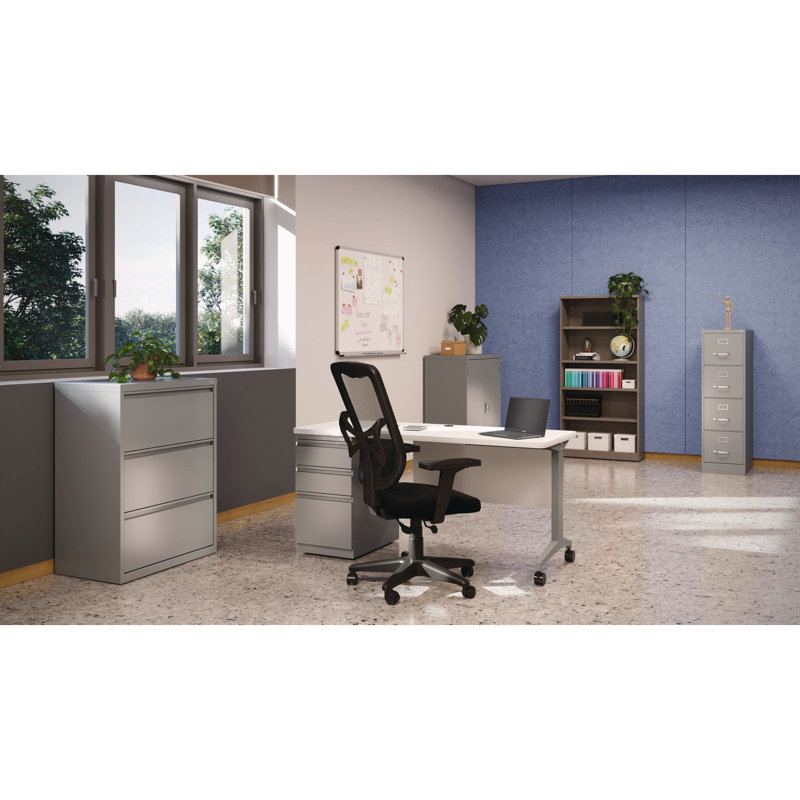 Modern Teacher Series Left Pedestal Desk, 60