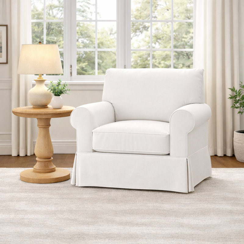 Fauteuil Amari, Rayures tissées croisière à la dérive