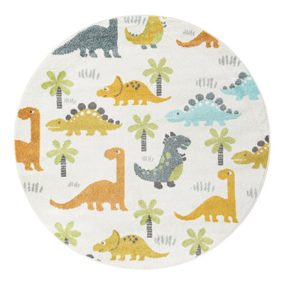 Unique Loom Dinotopia Whimsy Kids Rug