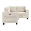 Canapé modulaire en velours côtelé beige
