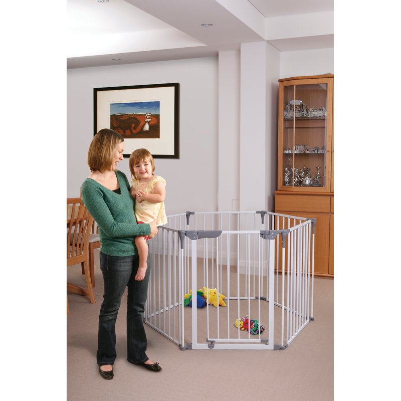 380cm W x 74cm H 6 - Panel Solid Wood Folding Room Divider