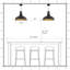 1 - Large Light Oil Rubbed Bronze Dome Pendant