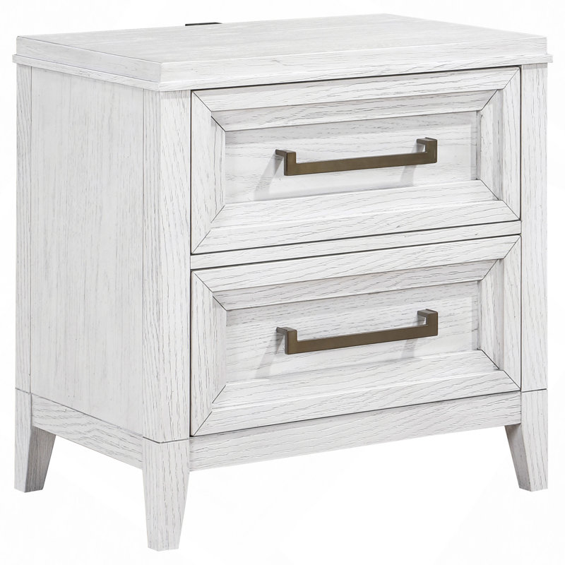 Avril 2-Drawer Nightstand Bedside Table