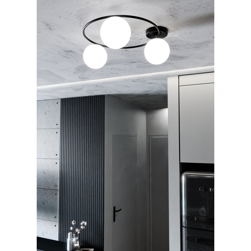 Aliandra 3 - Light Chandelier, White, Black