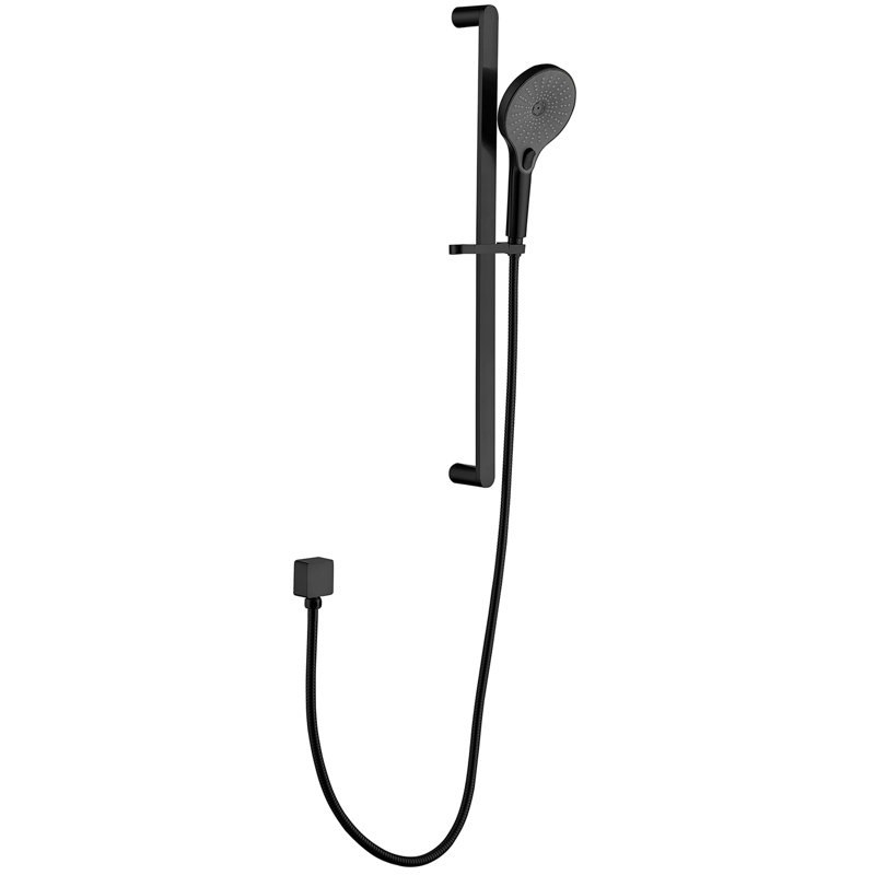 28-Inch Slide Bar Handheld Shower, 59-Inch Hose, Matte Black, Stainless Steel, Adjustable Shower Head For A Clean And Pleasant Bath With Hose Bar, Comfortable Showering Session